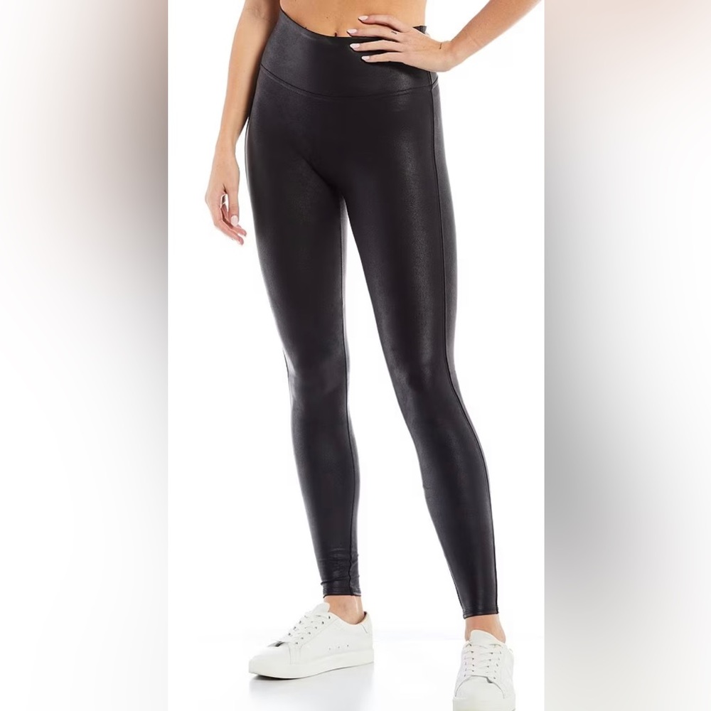 SPANX Vegan-Leather Leggings